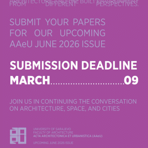 Poziv za slanje radova za junski broj časopisa AAeU